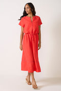 Jill Linen Zip Up Top