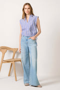 Gwen Side Tie Popover Top