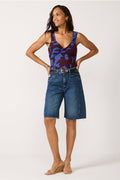 Micah Printed Mesh Tank