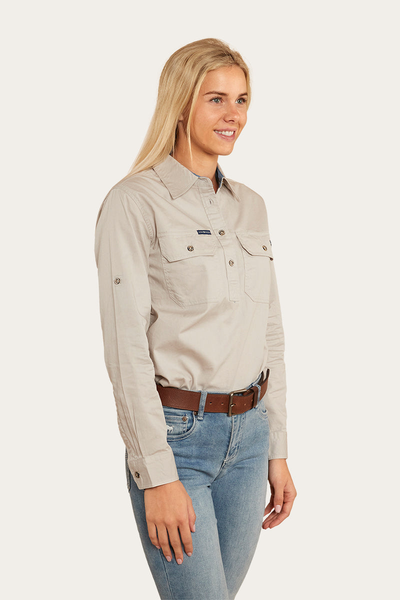 Pentecost River Womens Half Button Work Shirt