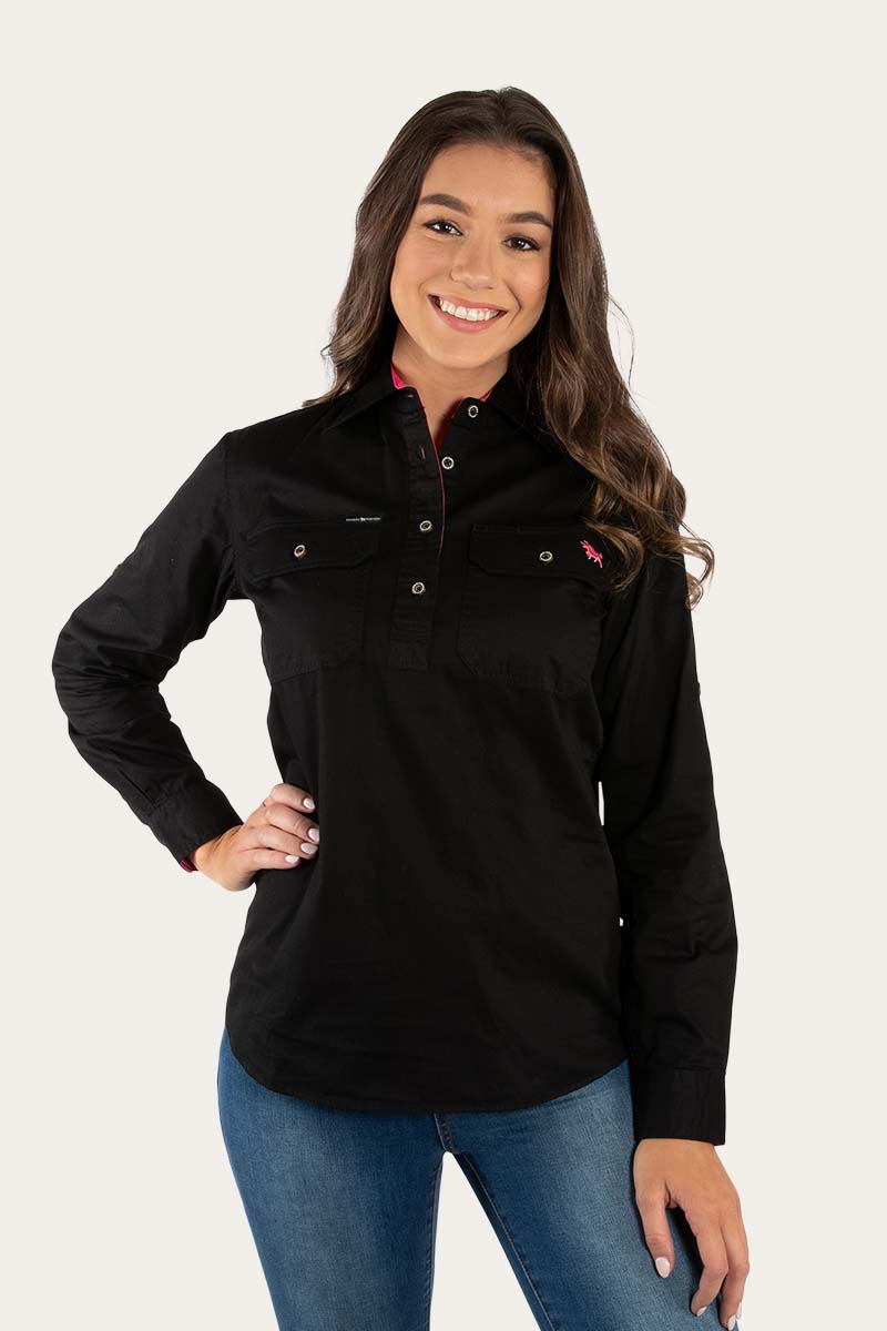 Pentecost River Womens Half Button Work Shirt