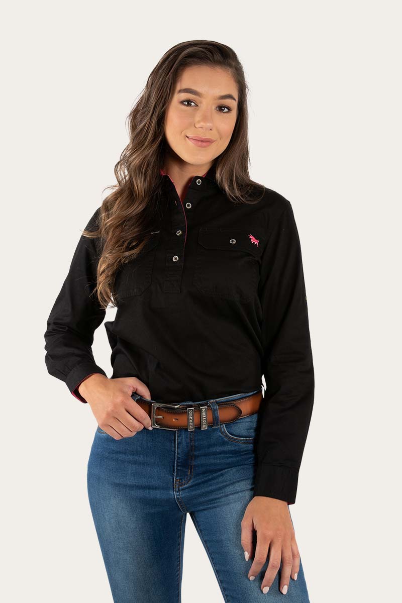 Pentecost River Womens Half Button Work Shirt