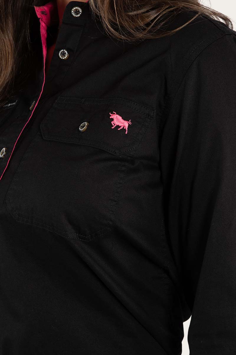 Pentecost River Womens Half Button Work Shirt