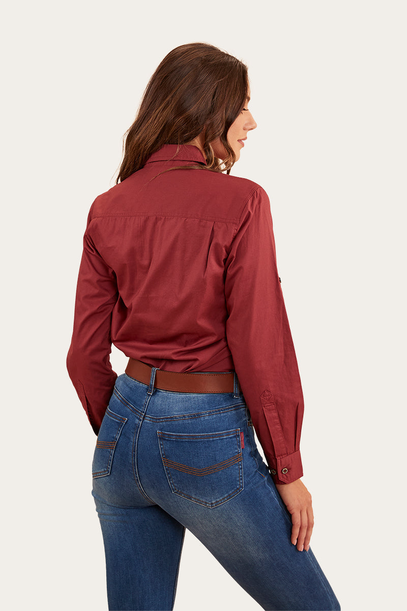 Pentecost River Womens Half Button Work Shirt