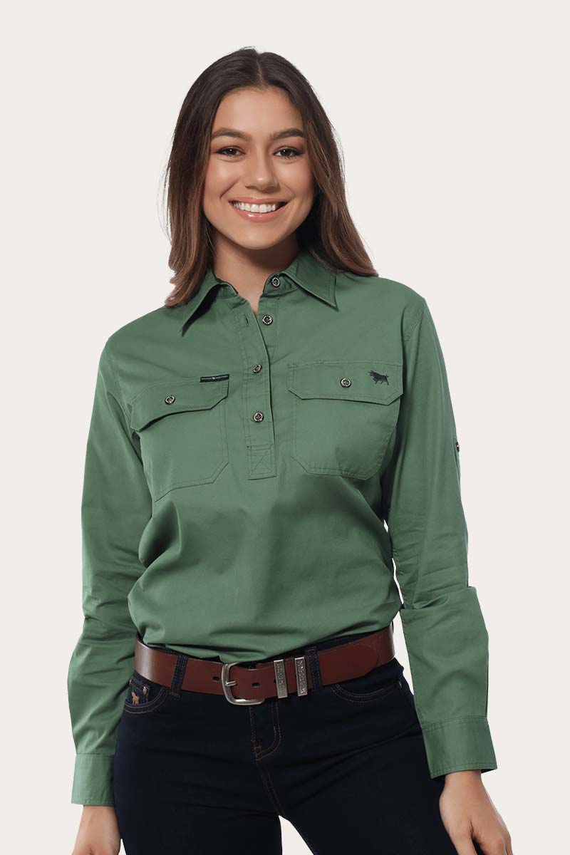 Pentecost River Womens Half Button Work Shirt