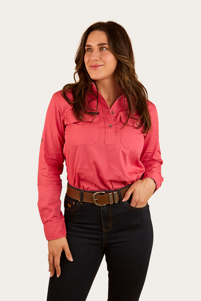 Pentecost River Womens Half Button Work Shirt