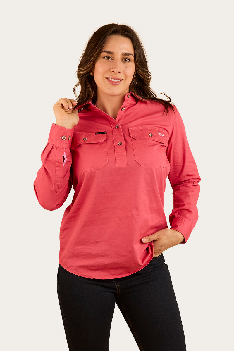 Pentecost River Womens Half Button Work Shirt