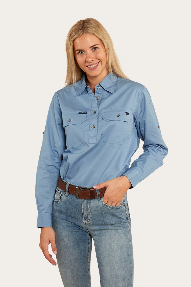 Pentecost River Womens Half Button Work Shirt