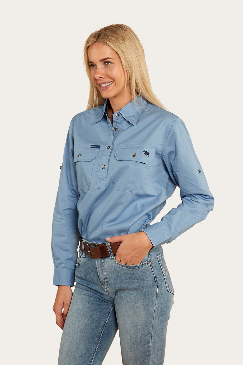 Pentecost River Womens Half Button Work Shirt