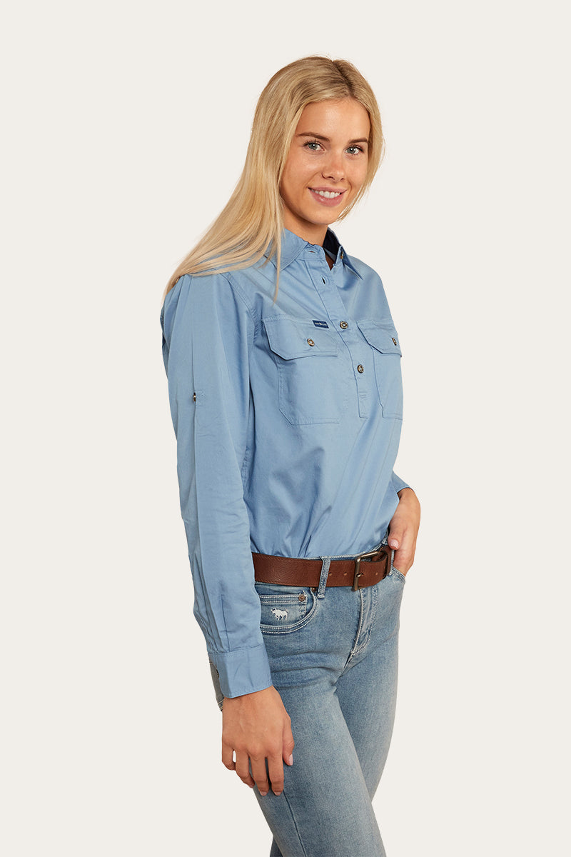 Pentecost River Womens Half Button Work Shirt