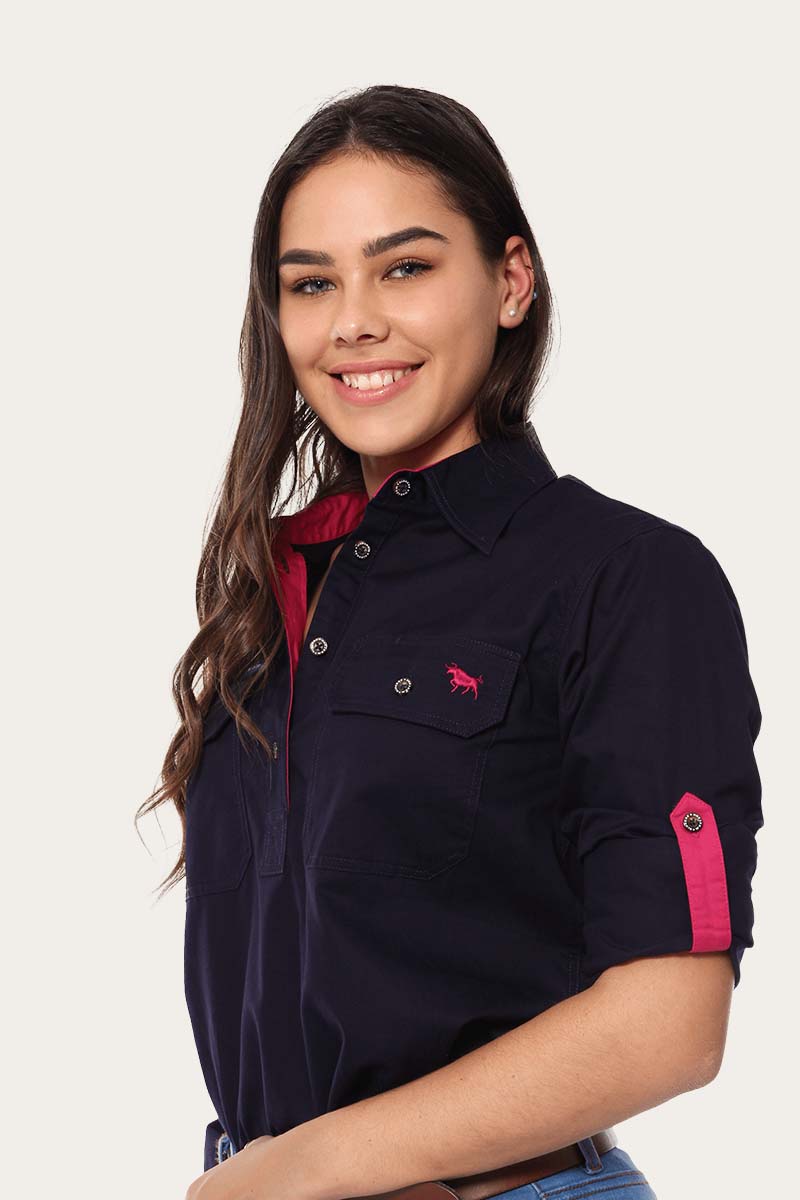Pentecost River Womens Half Button Work Shirt
