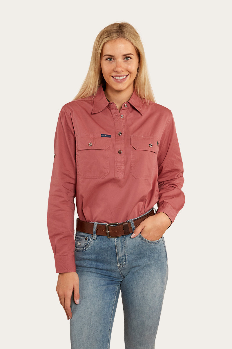 Pentecost River Womens Half Button Work Shirt