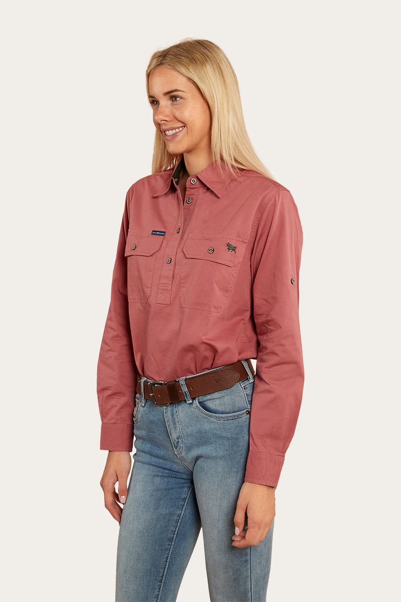 Pentecost River Womens Half Button Work Shirt