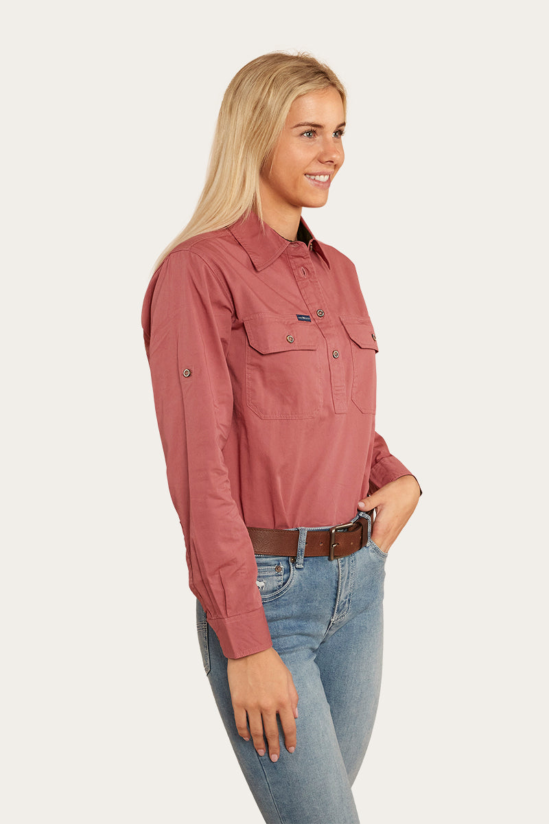 Pentecost River Womens Half Button Work Shirt