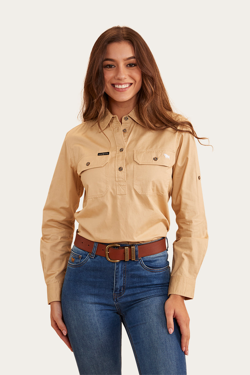 Pentecost River Womens Half Button Work Shirt