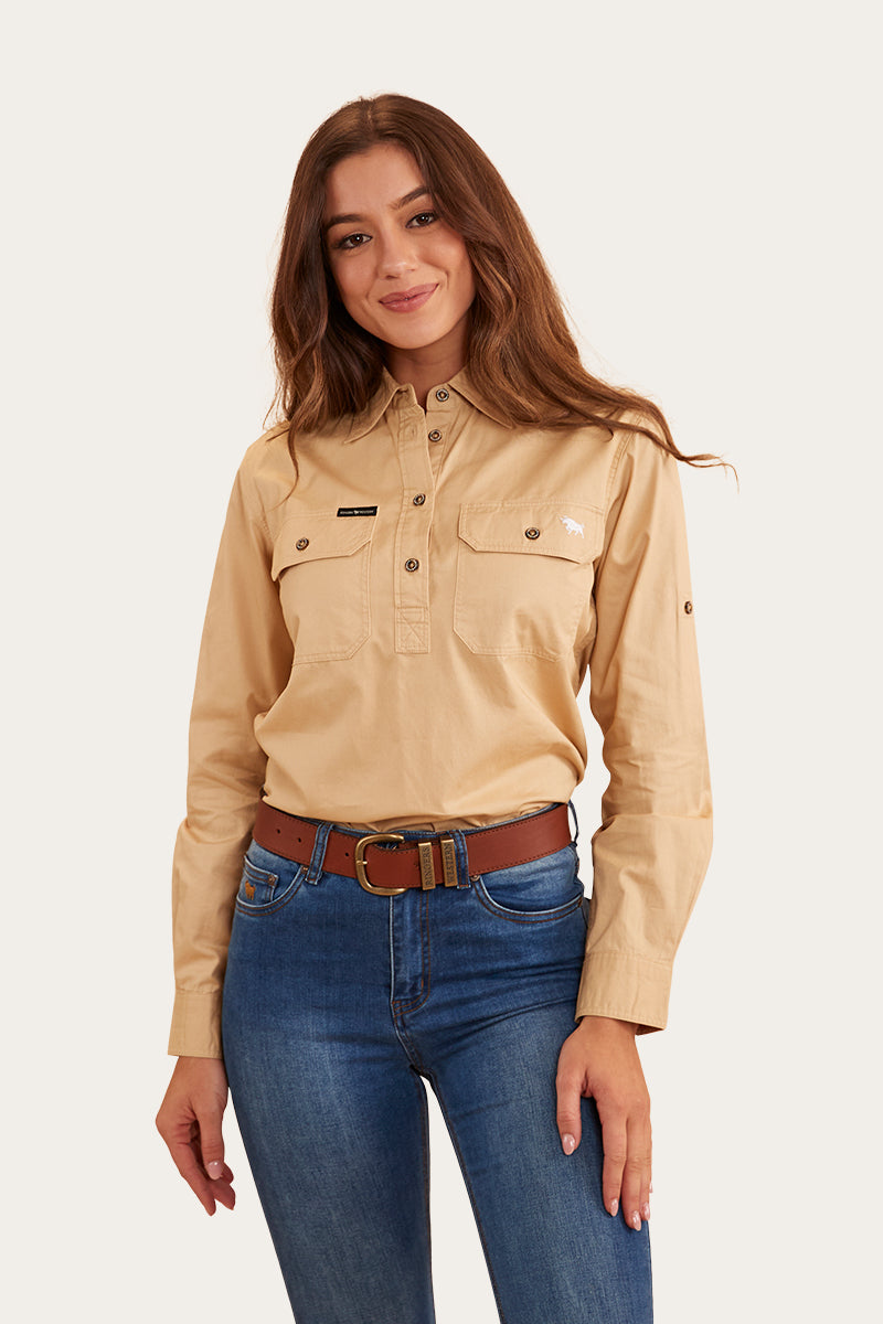 Pentecost River Womens Half Button Work Shirt