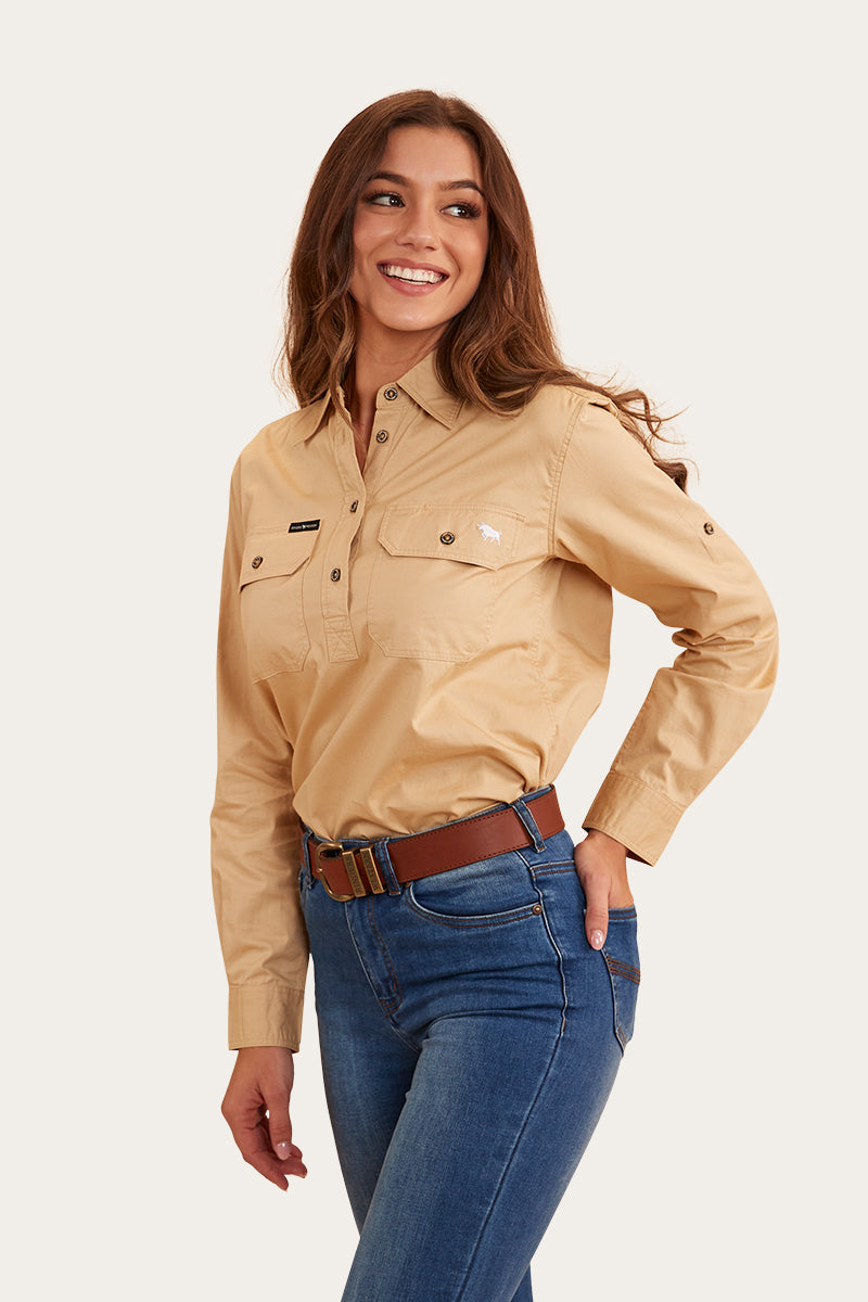Pentecost River Womens Half Button Work Shirt