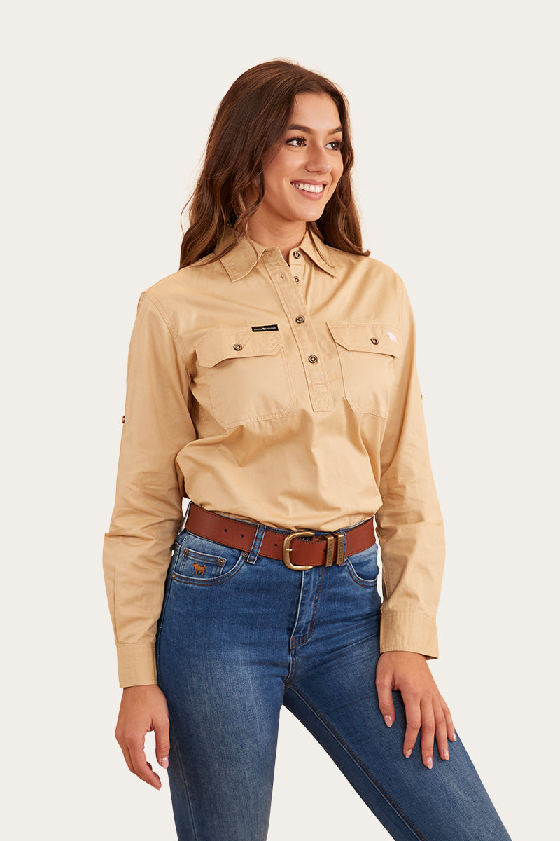 Pentecost River Womens Half Button Work Shirt