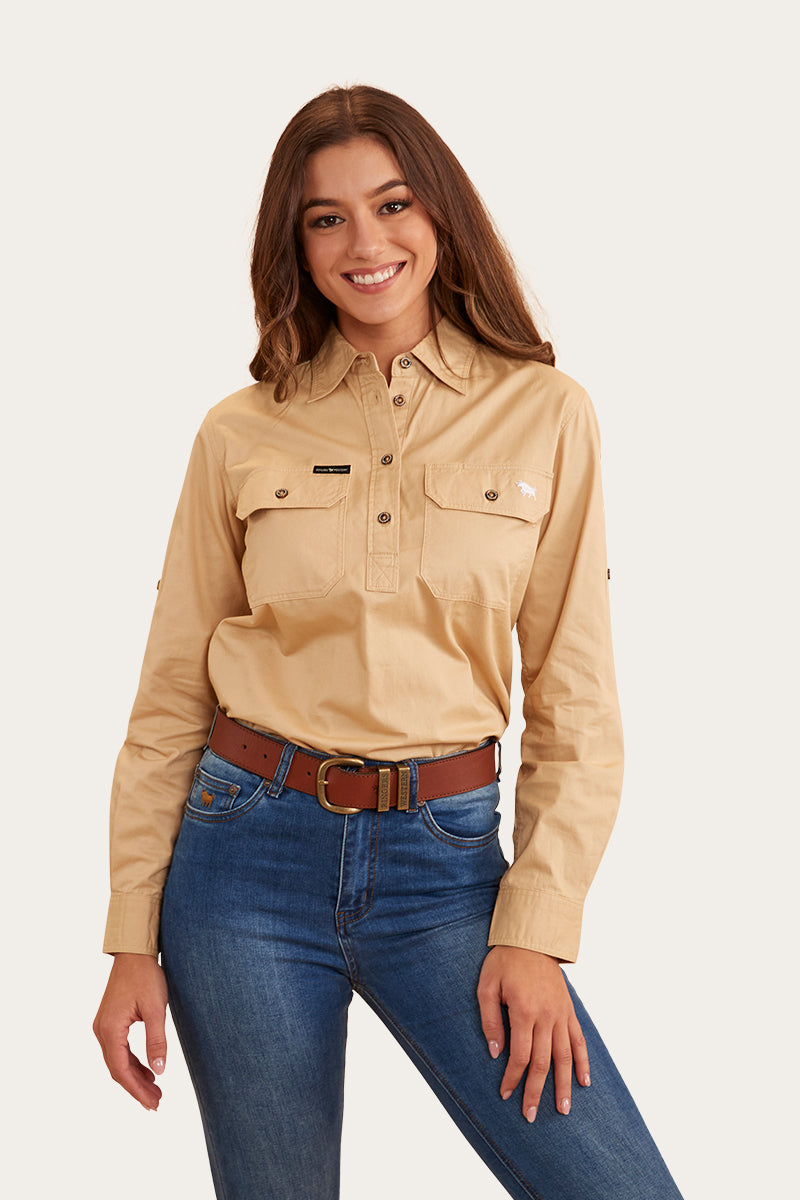Pentecost River Womens Half Button Work Shirt