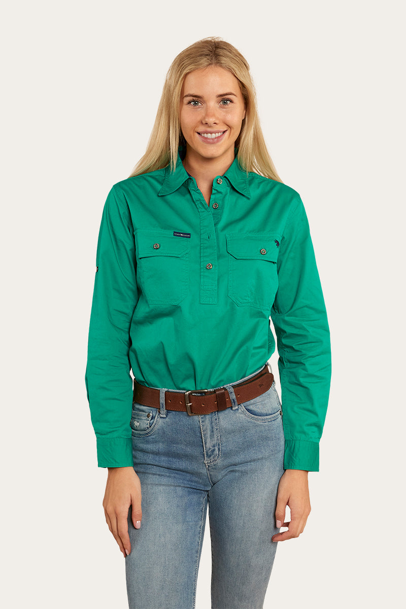 Pentecost River Womens Half Button Work Shirt
