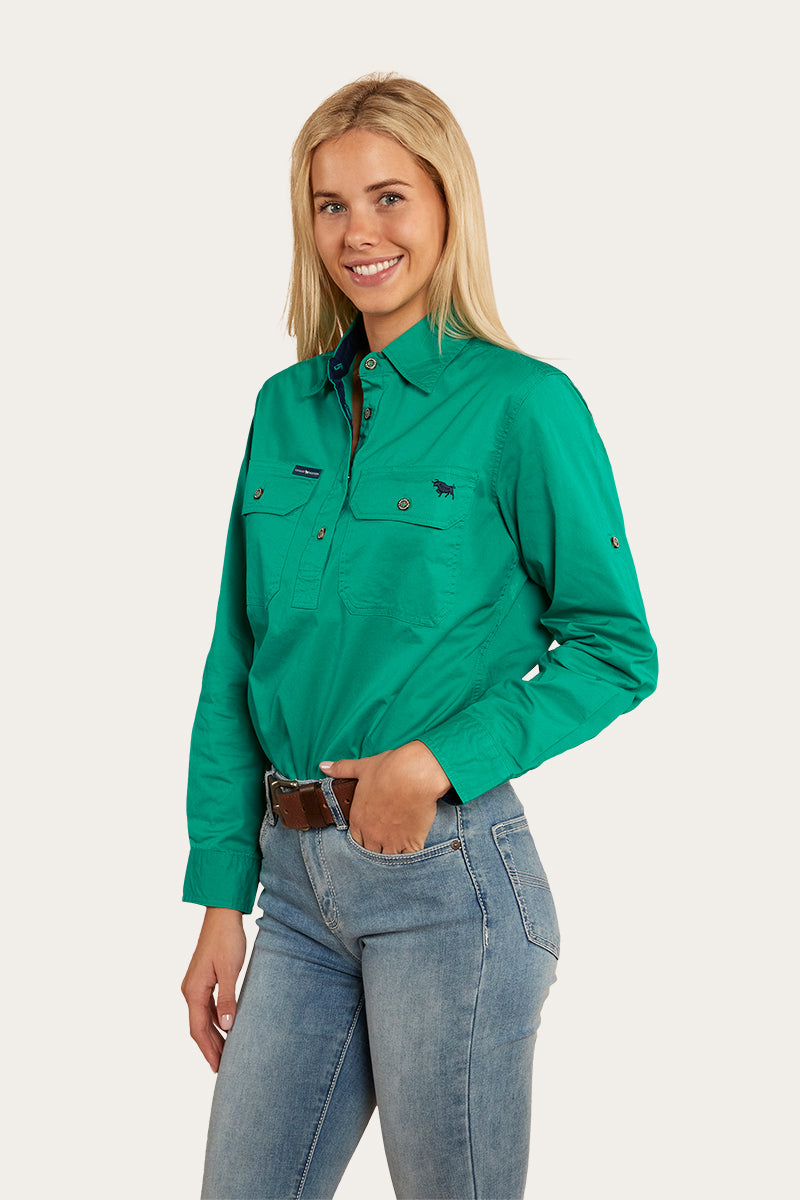 Pentecost River Womens Half Button Work Shirt