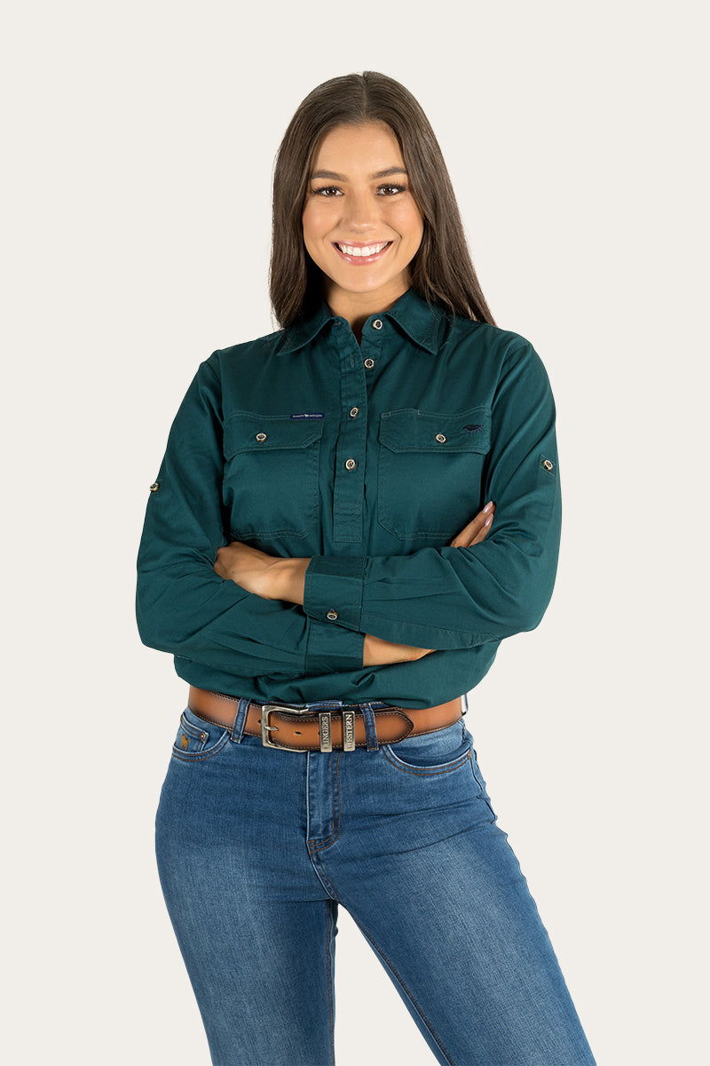 Pentecost River Womens Half Button Work Shirt