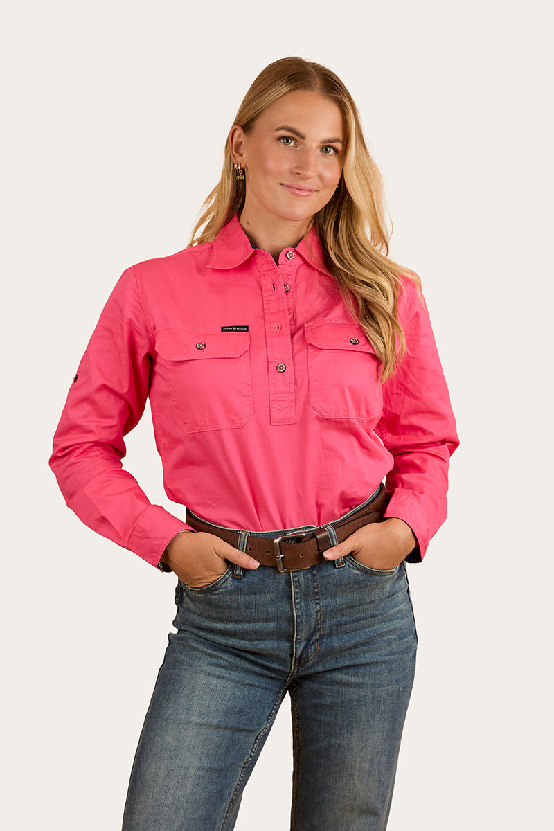 Pentecost River Womens Half Button Work Shirt