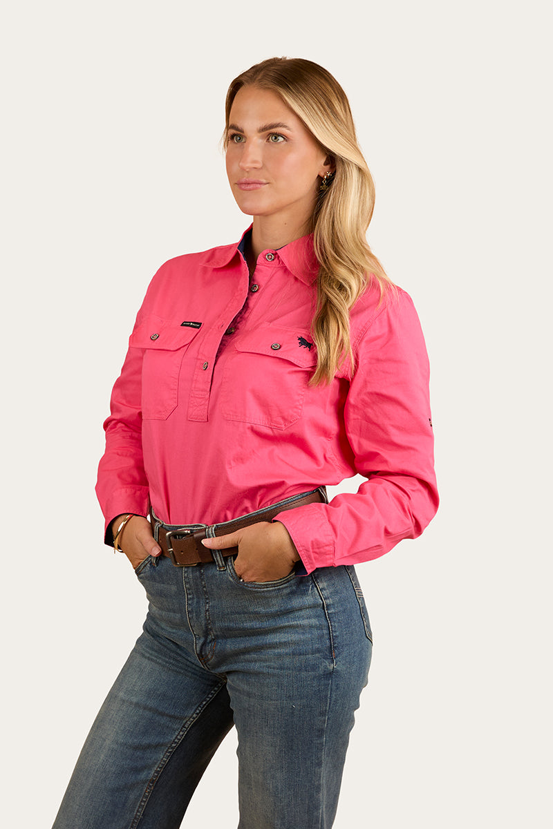 Pentecost River Womens Half Button Work Shirt