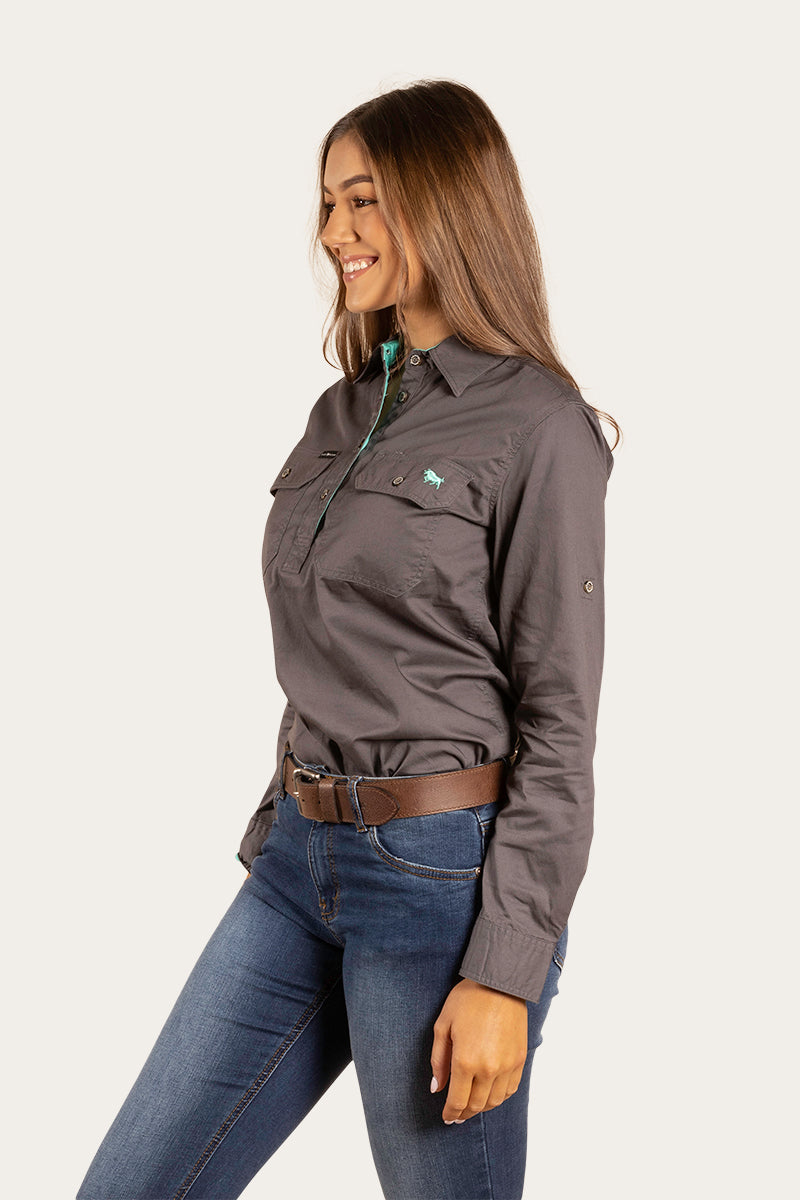Pentecost River Womens Half Button Work Shirt