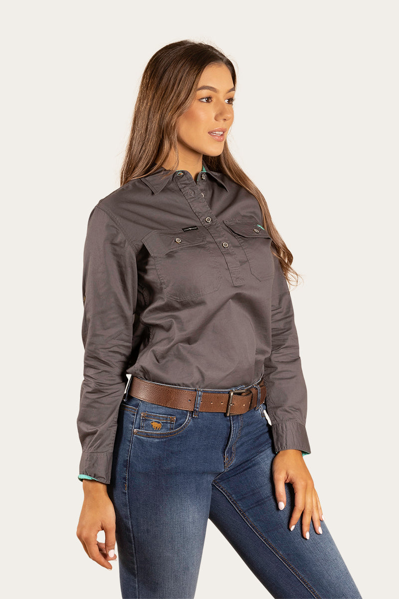 Pentecost River Womens Half Button Work Shirt