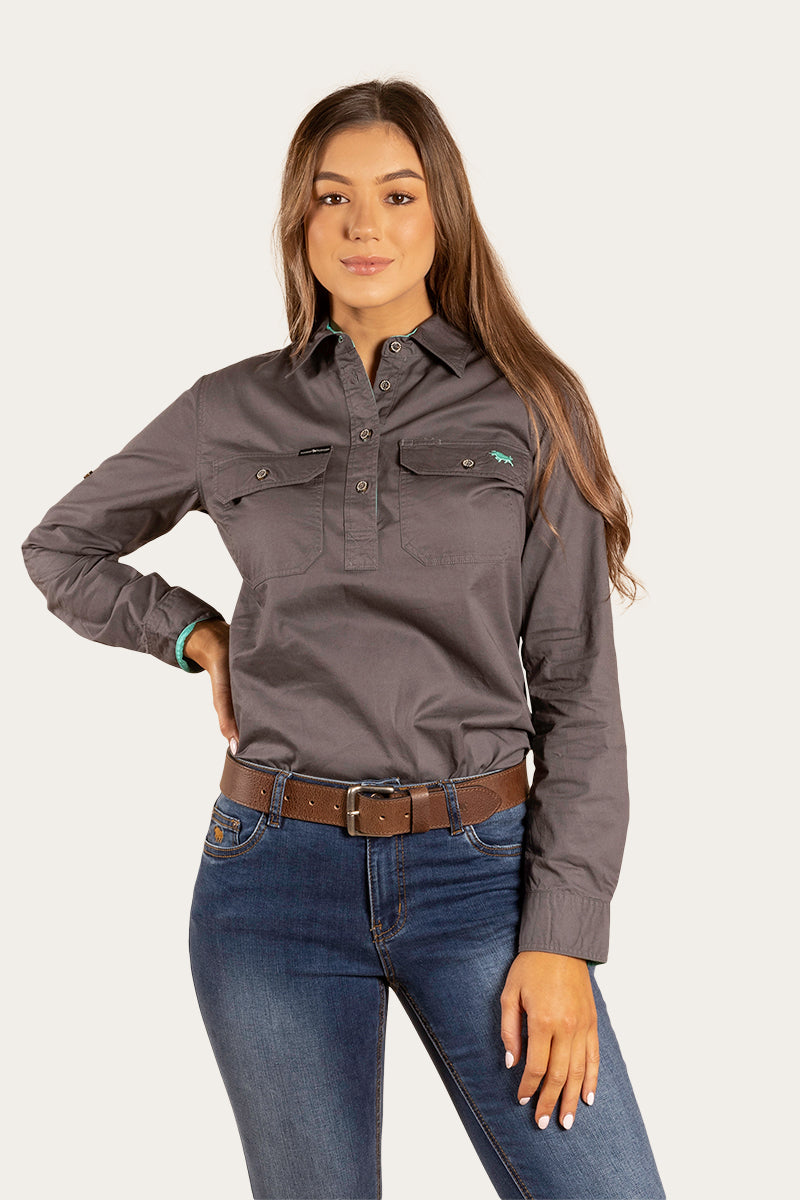 Pentecost River Womens Half Button Work Shirt
