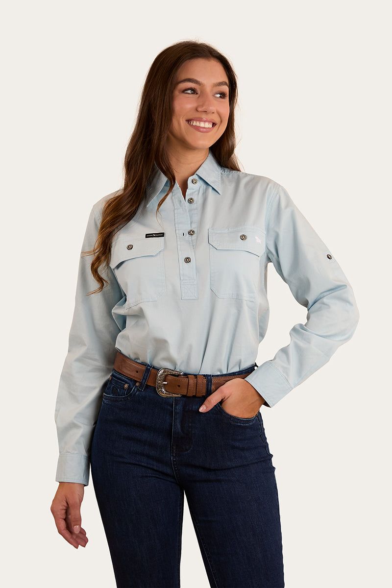 Pentecost River Womens Half Button Work Shirt