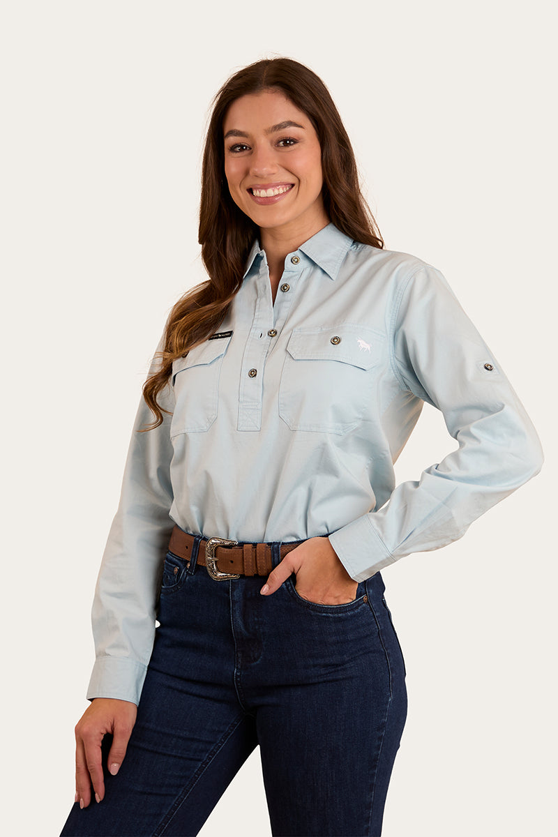Pentecost River Womens Half Button Work Shirt