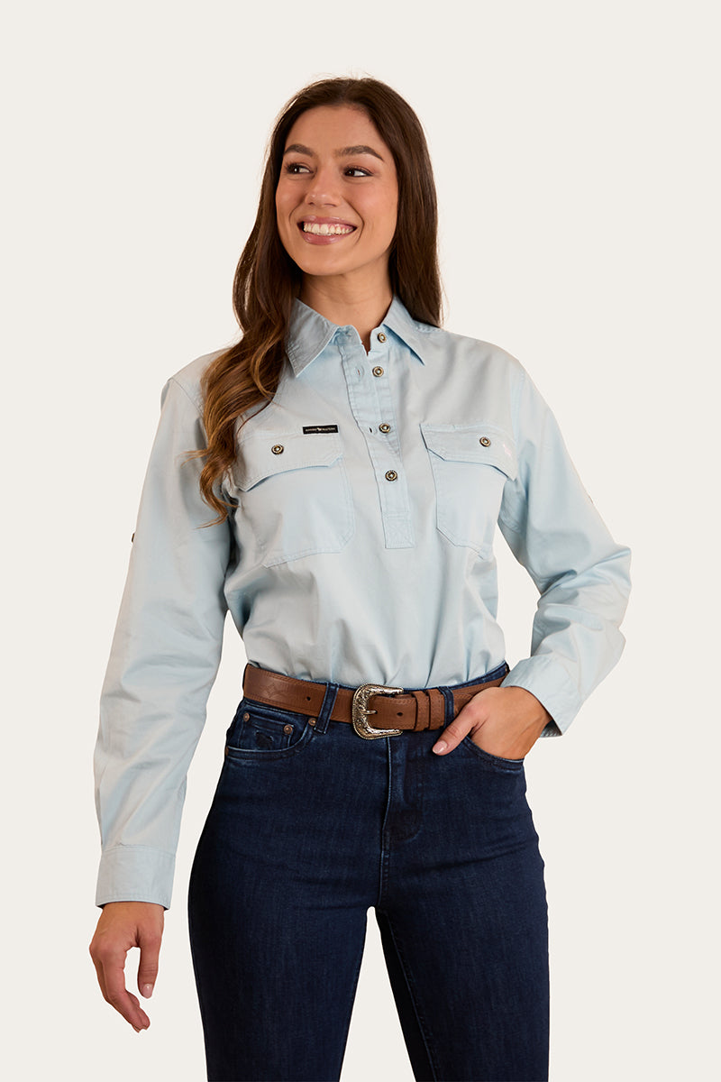 Pentecost River Womens Half Button Work Shirt