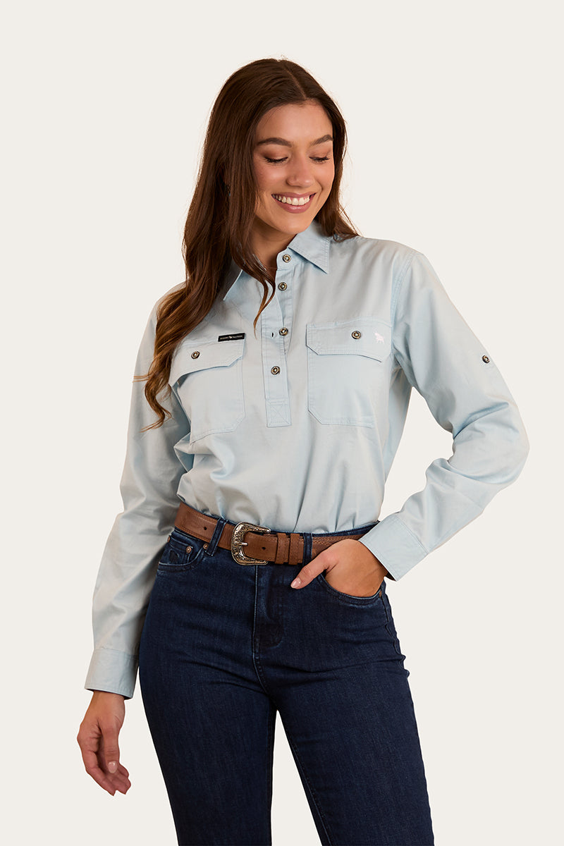 Pentecost River Womens Half Button Work Shirt