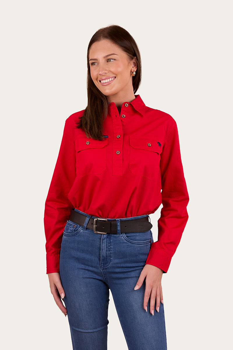 Pentecost River Womens Half Button Work Shirt