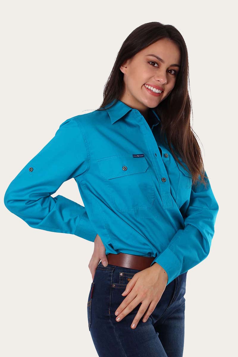 Pentecost River Womens Half Button Work Shirt