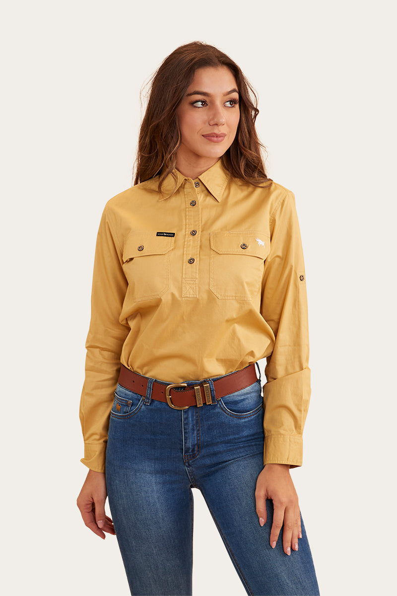 Pentecost River Womens Half Button Work Shirt
