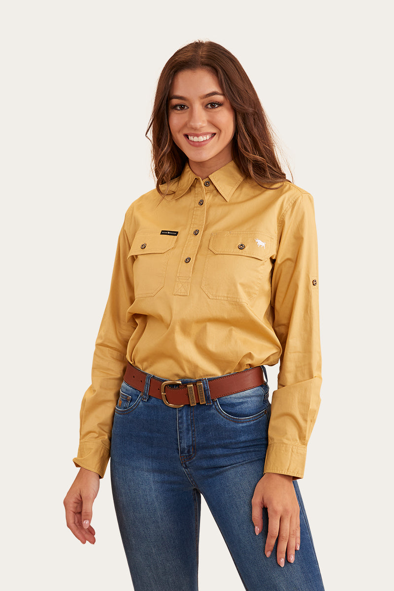 Pentecost River Womens Half Button Work Shirt