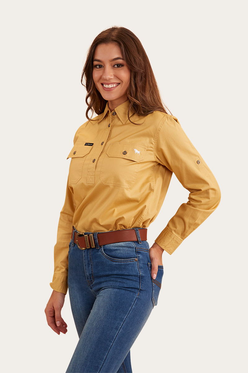 Pentecost River Womens Half Button Work Shirt