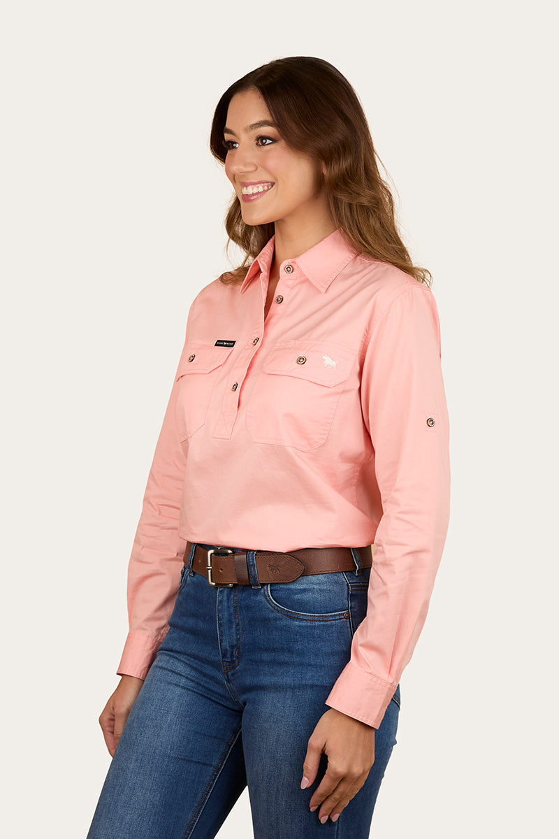 Pentecost River Womens Half Button Work Shirt