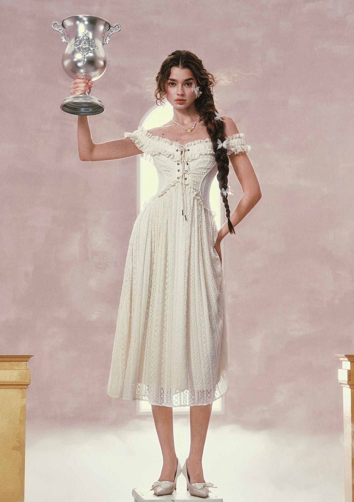 Twin Butterflies Corset Dress(Long)
