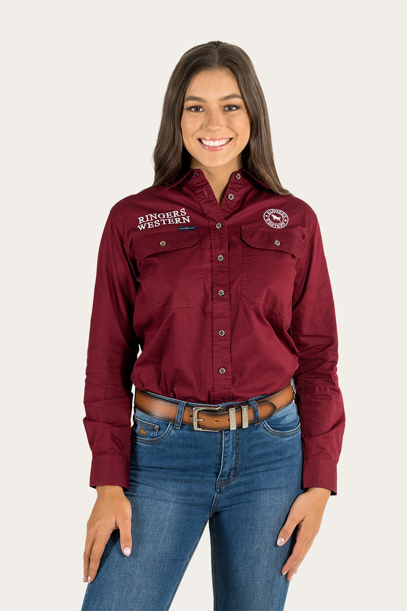 Signature Jillaroo Womens Full Button Work Shirt