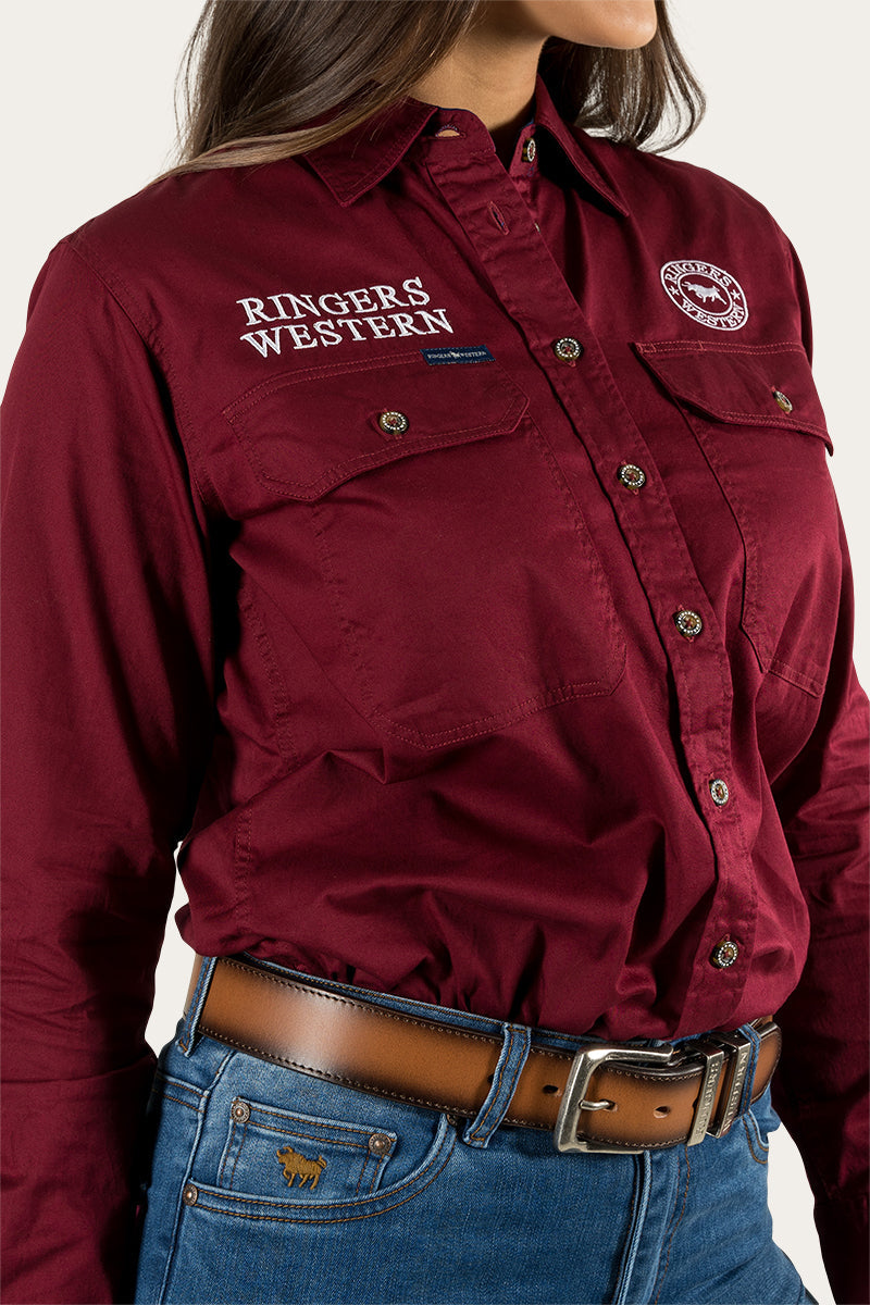 Signature Jillaroo Womens Full Button Work Shirt
