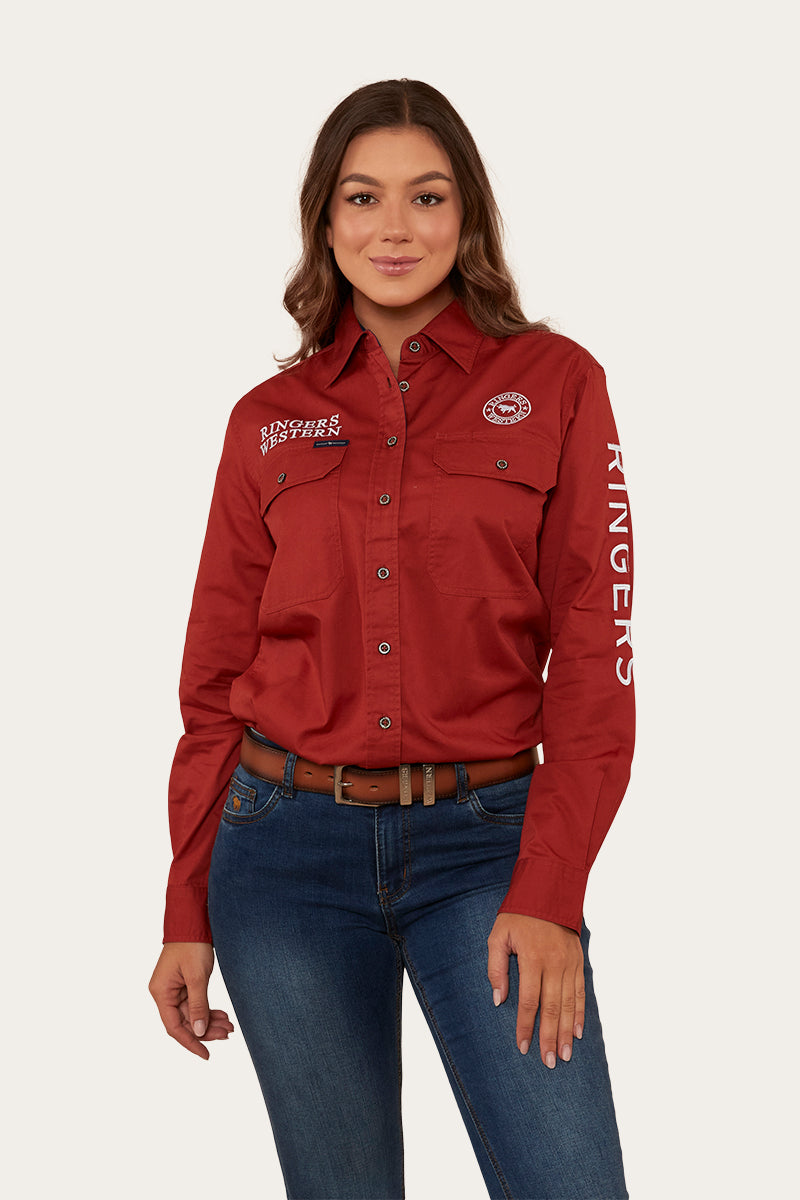 Signature Jillaroo Womens Full Button Work Shirt