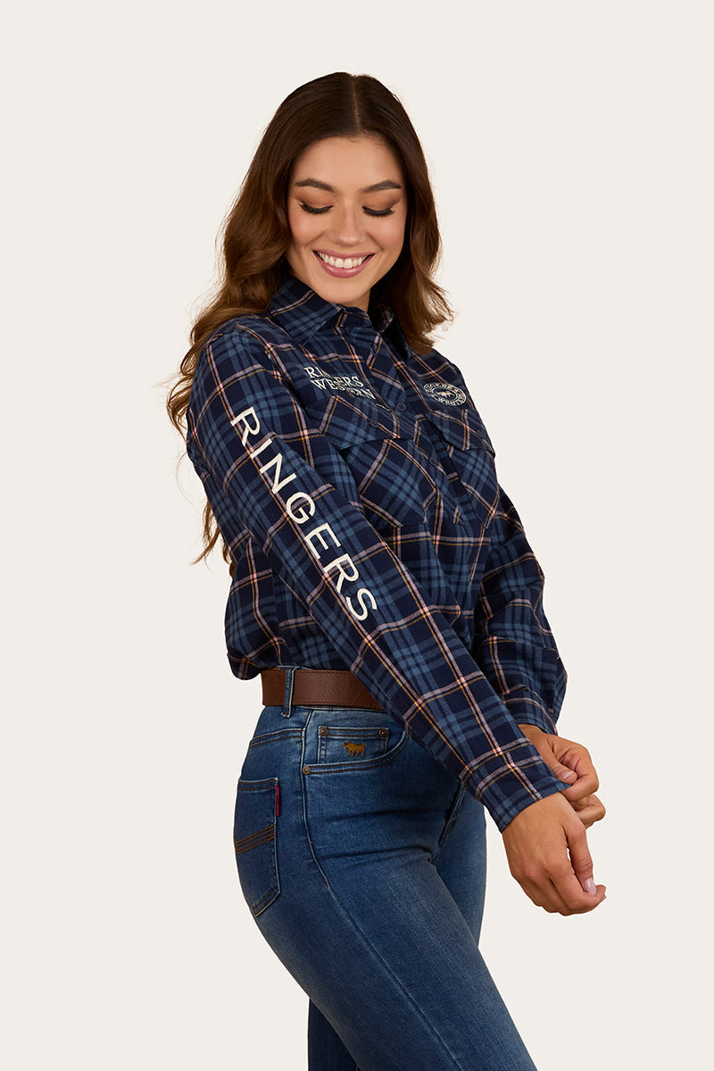 Fingal Womens Half Button Flannel