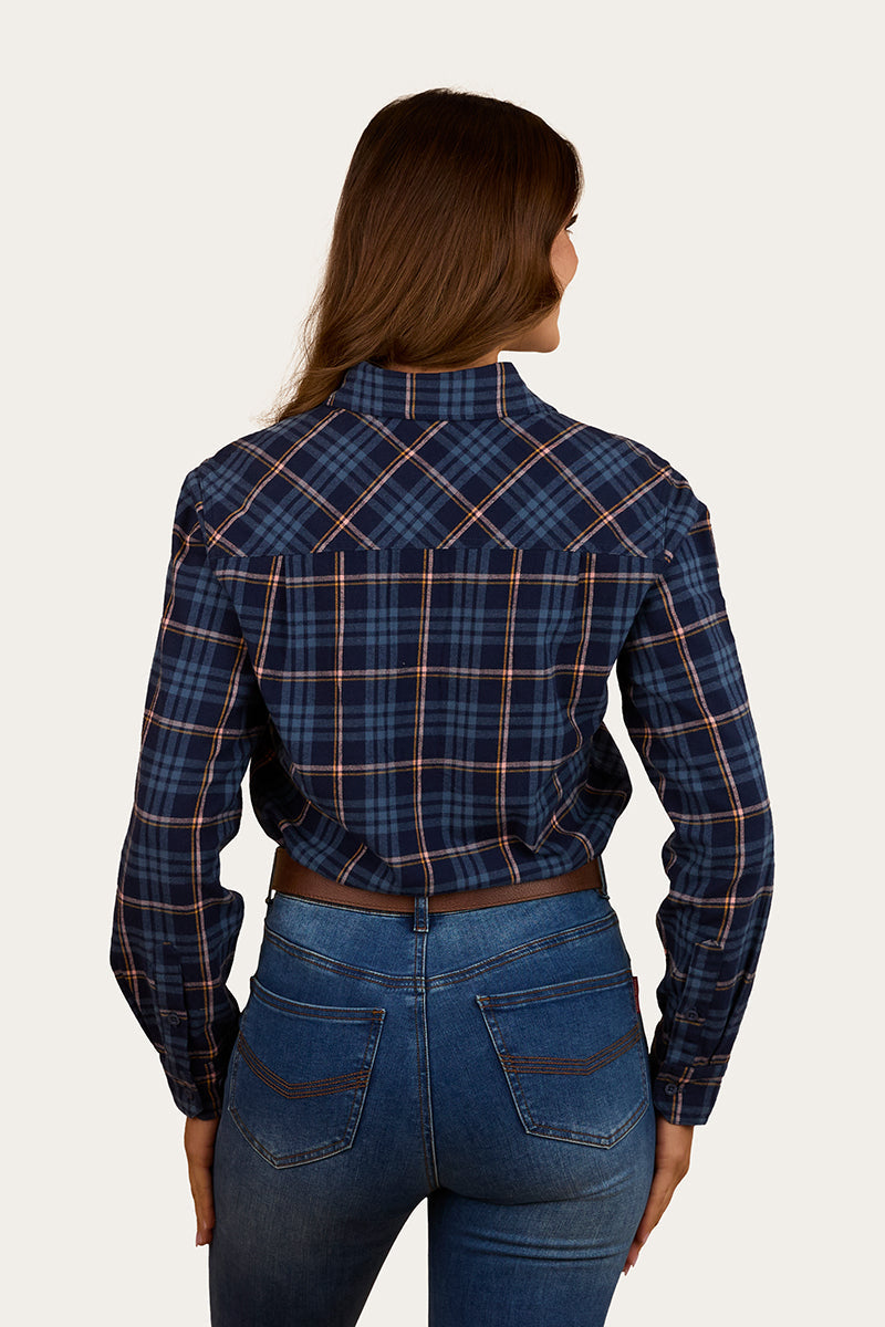 Fingal Womens Half Button Flannel