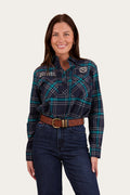 Fingal Womens Half Button Flannel