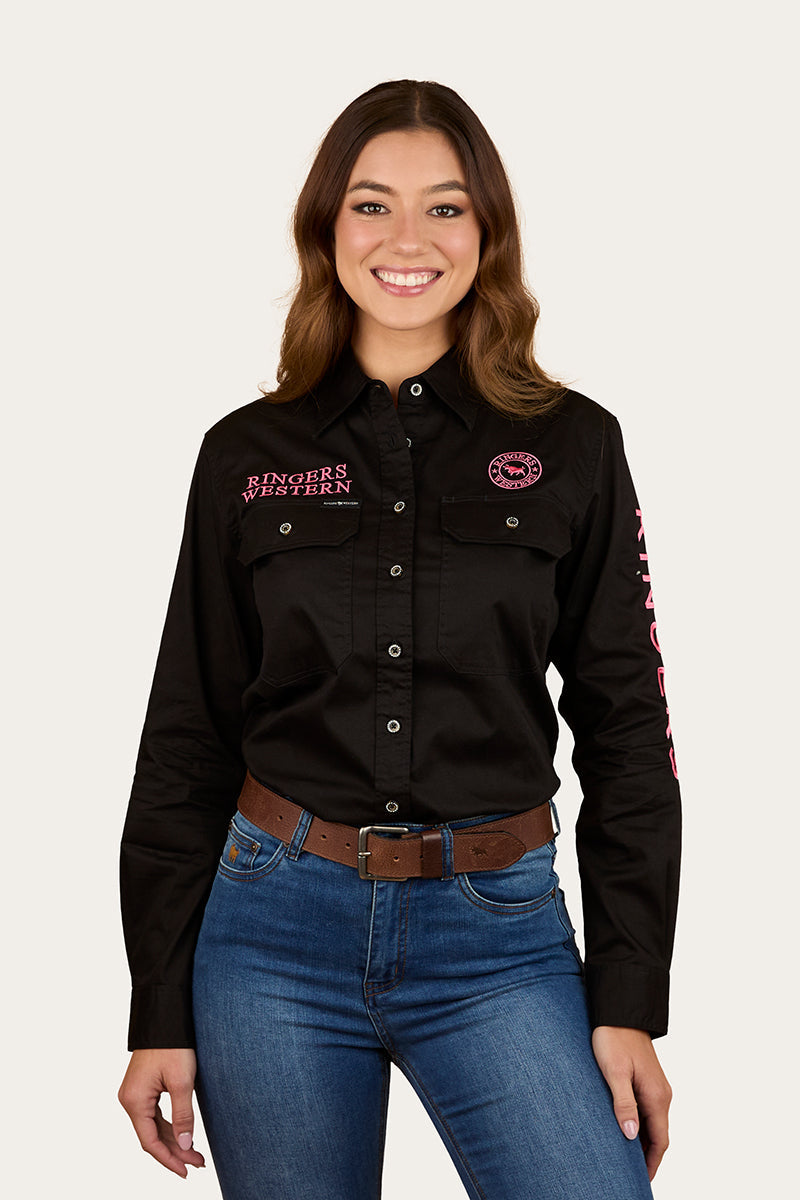 Signature Jillaroo Womens Printed Full Button Work Shirt