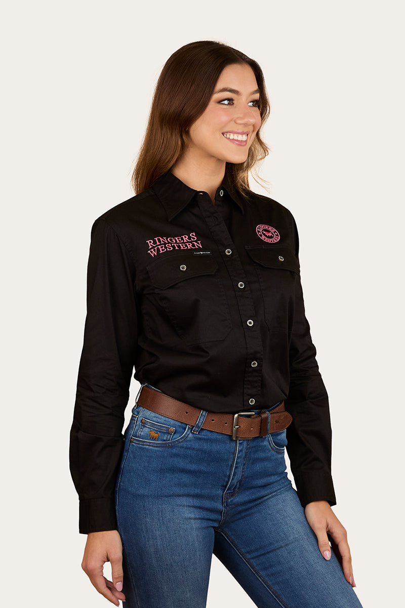 Signature Jillaroo Womens Printed Full Button Work Shirt